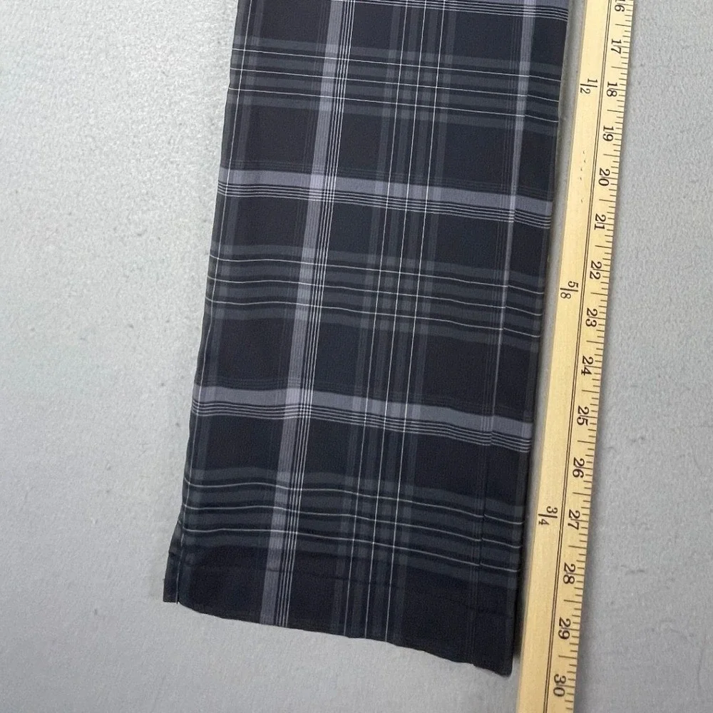 Nike Golf Pants Womens 6 Black Plaid Tour Performance Dri-FIT Straight Trousers